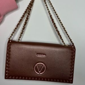 VALENTINO bag, bronze color, gold furniture